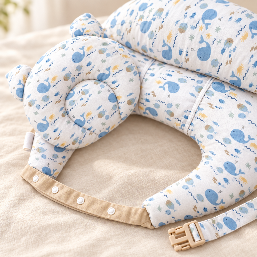 Firstly Cloud fabric and adjustable strap detail